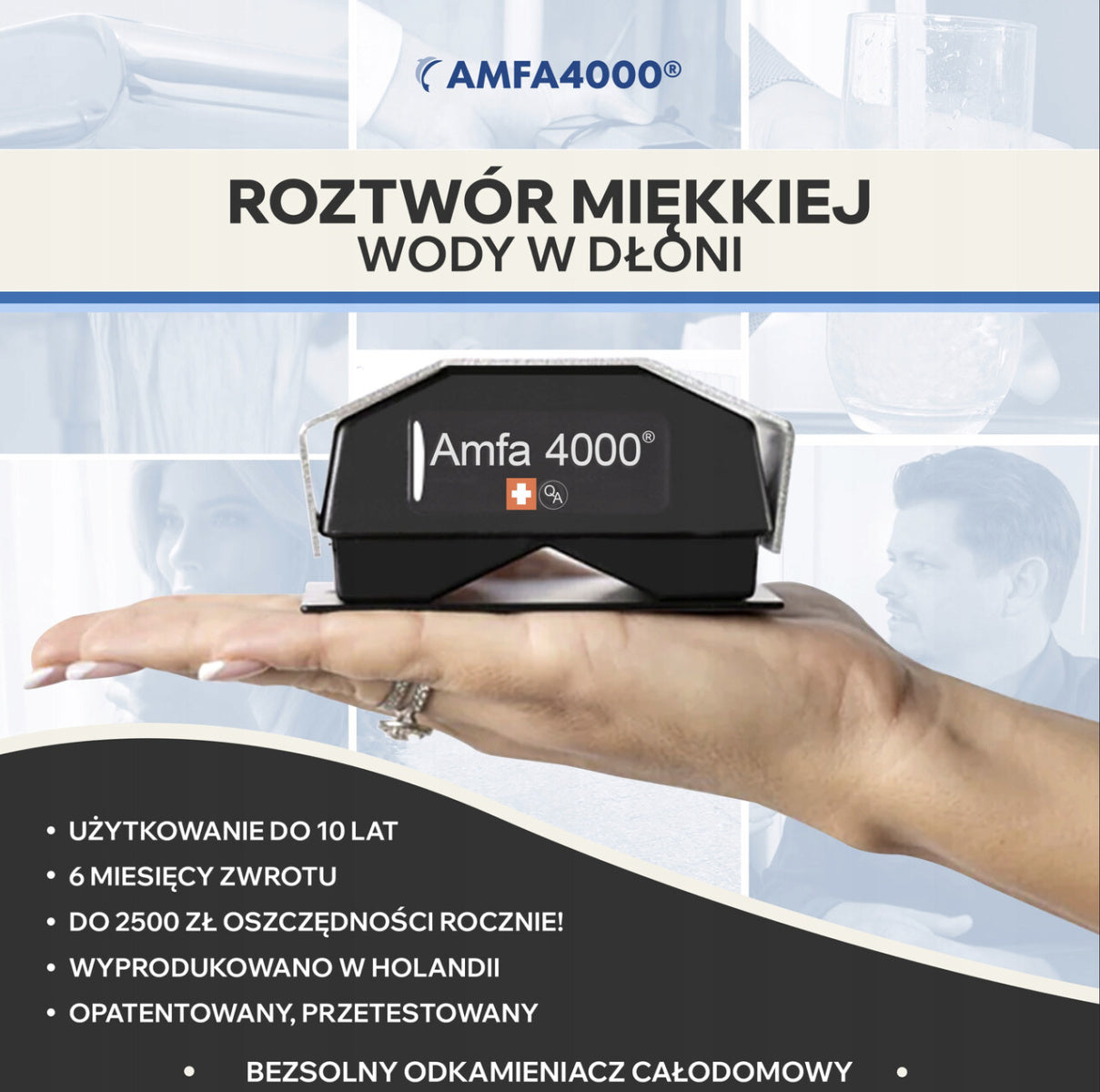 Amfa 4000 Water Softener – Saltless Hard Water Protection System Manufacturer code ZMIĘKCZACZ WODY