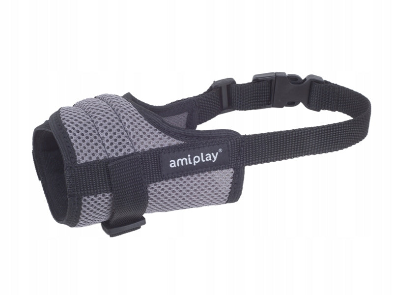 AmiPlay Muzzle AIR muzzle for dog - XS - circumference 14-17cm - grey
