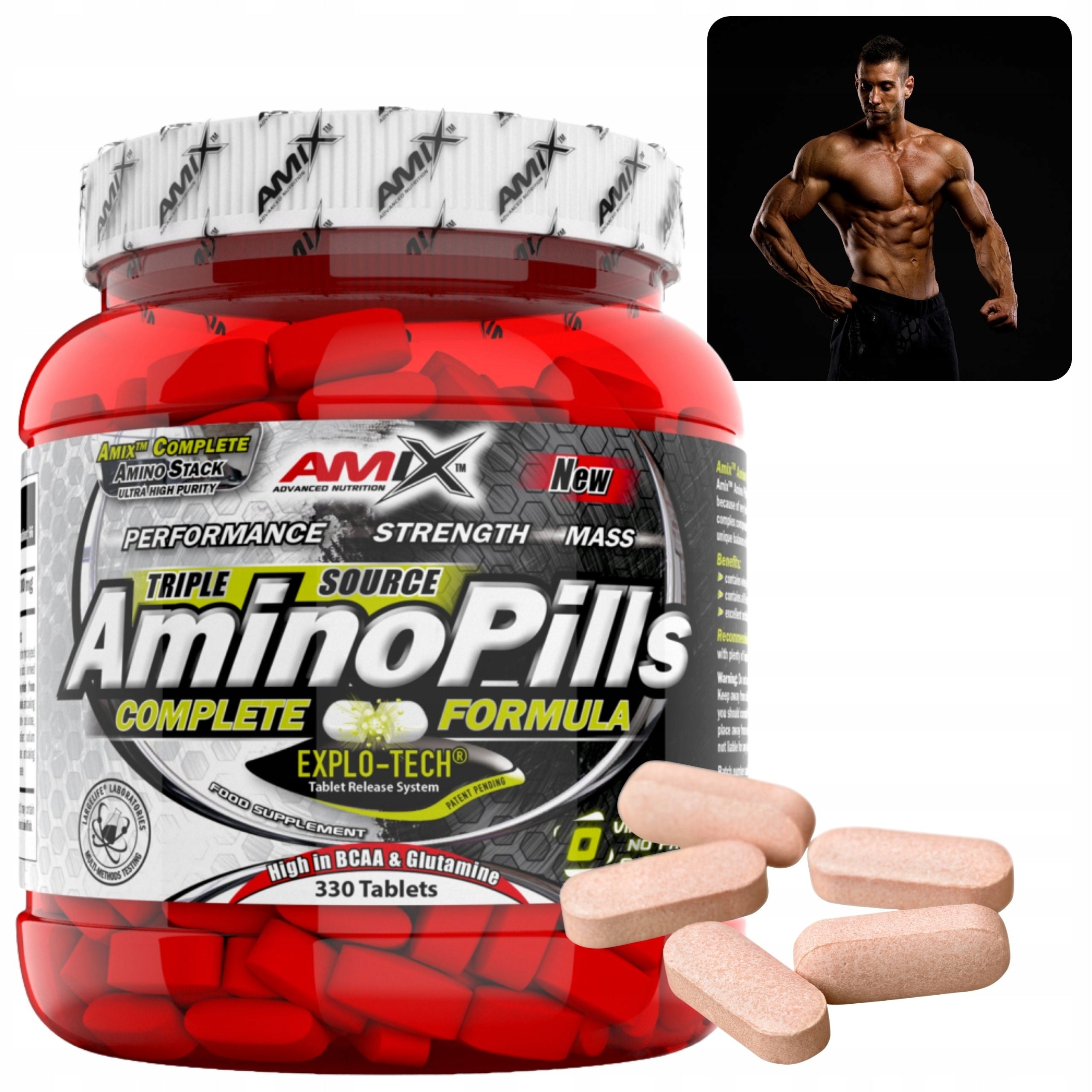 Amino Acids in Tablets Protein EAA BCAA Beef Regeneration 330 tablets