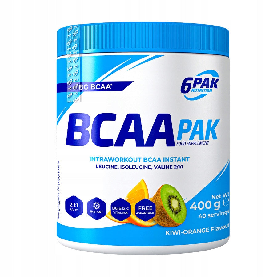 Amino acids BCAA 6PAK Nutrition powder 400 g orange