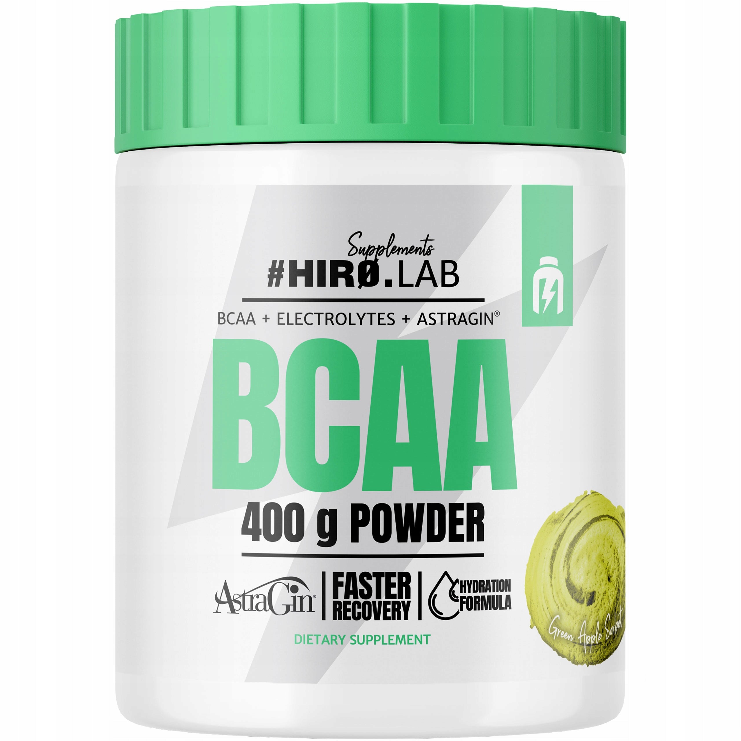 Amino acids BCAA HIRO.LAB 400g Apple Regeneration Weight Training 40p Expiration date at least six months from the date of purchase