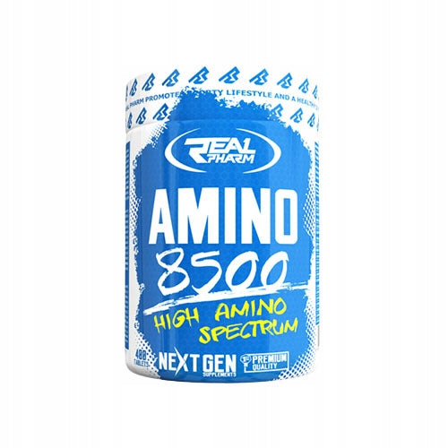 Amino acids REAL PHARM Amino 8500 400 BCAA Tablets Muscle Regeneration Expiration date at least six months from the date of purchase