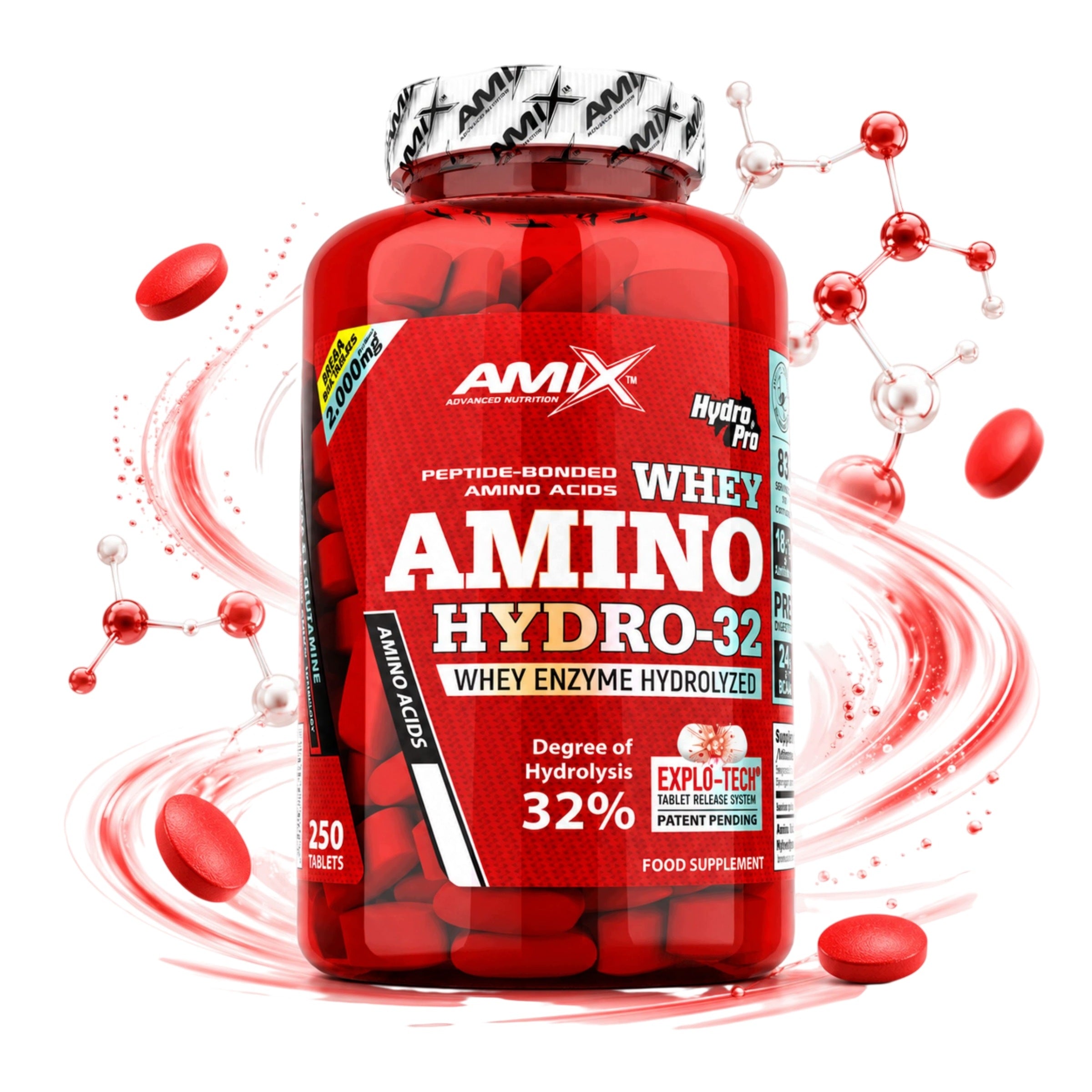 Amino acids in Tablets Hydrolyzate Protein Whey BCAA Glycine Tablets
