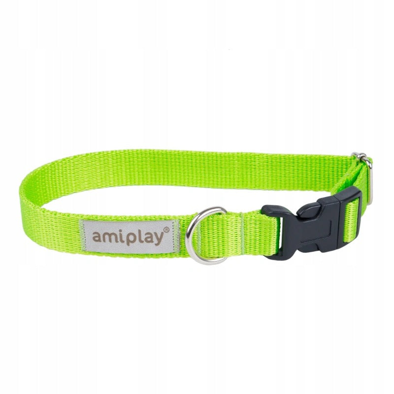 Amiplay Adjustable Collar Samba L 35-50 [B] X 2,5cm Green