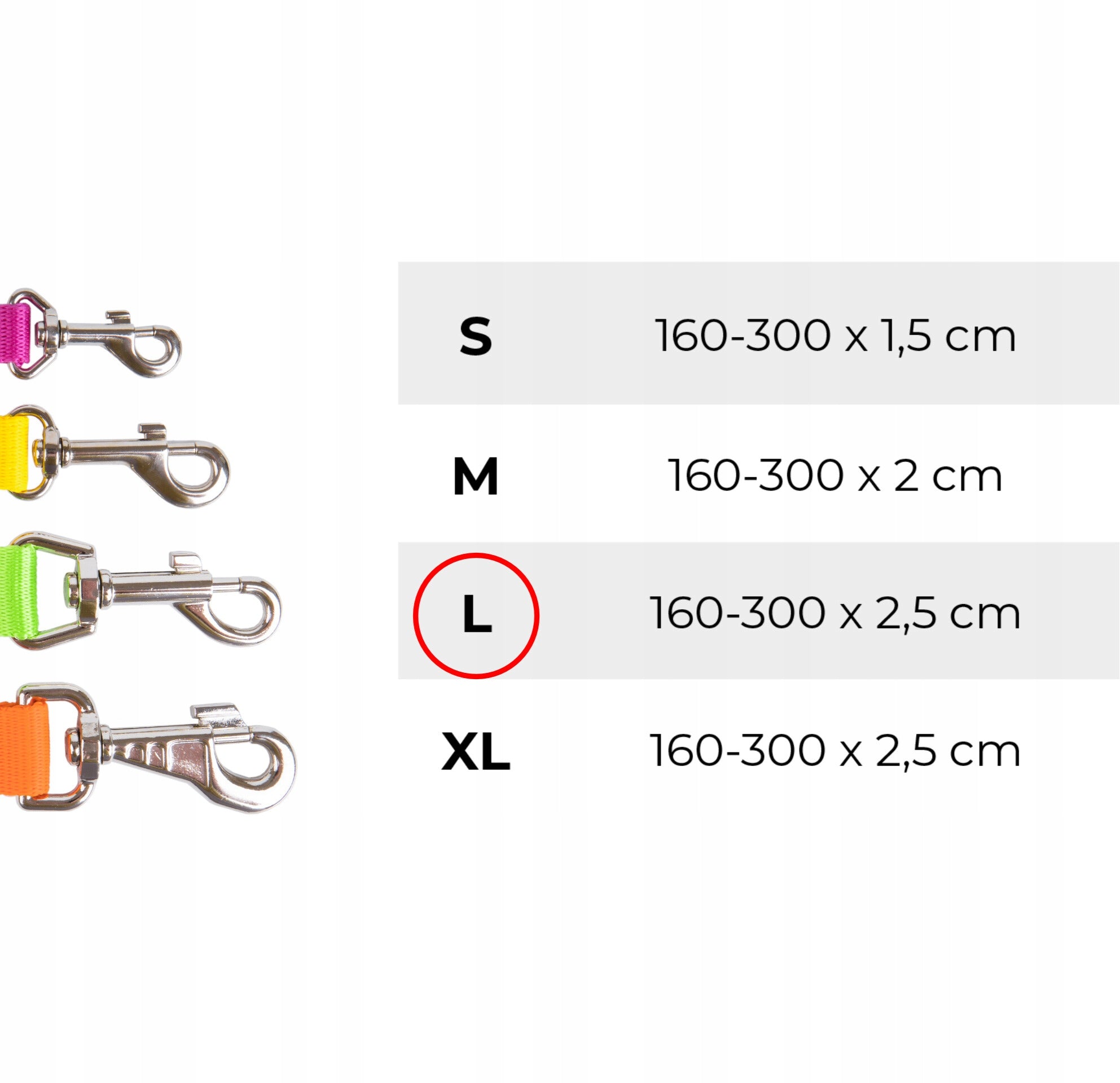 Amiplay Adjustable lanyard Easy Fix Popular L 160-300 x 2 ,5cm black Manufacturer code 5907563314115