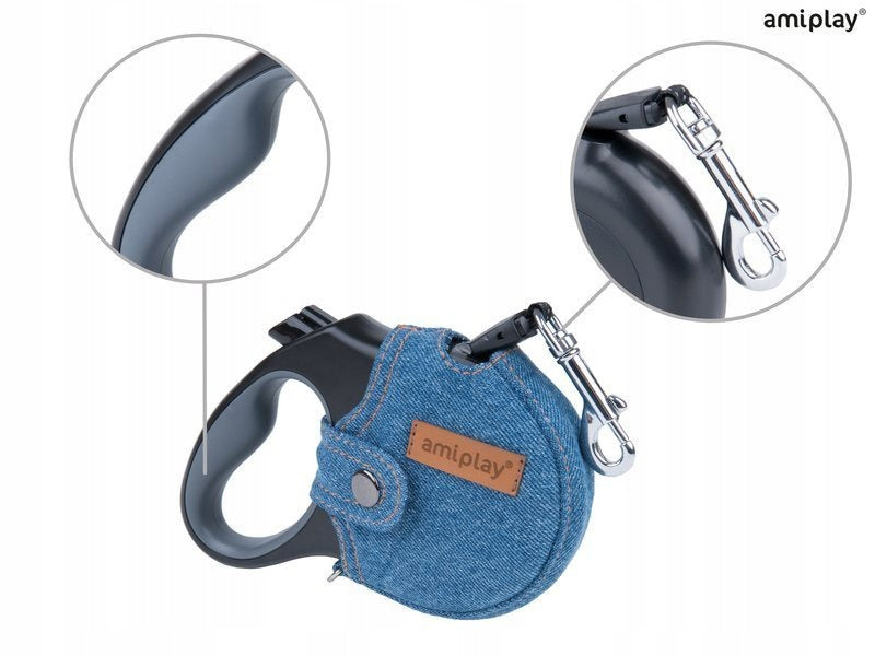 Amiplay Automatic Lanyard Infini With Denim S 3 M - 12 Kg Blue Manufacturer code DENIM