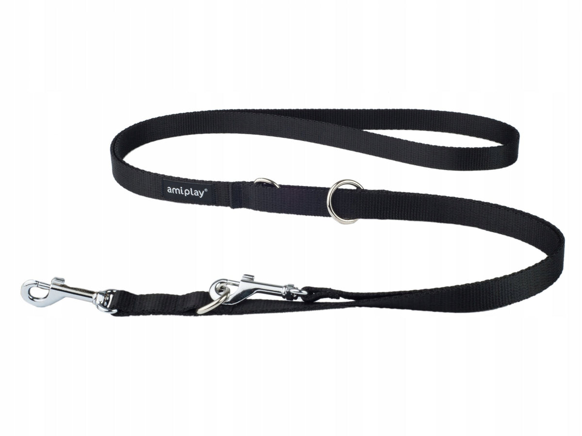Amiplay | Basic | Adjustable lanyard 6in1 - L 100-200 x 2cm black