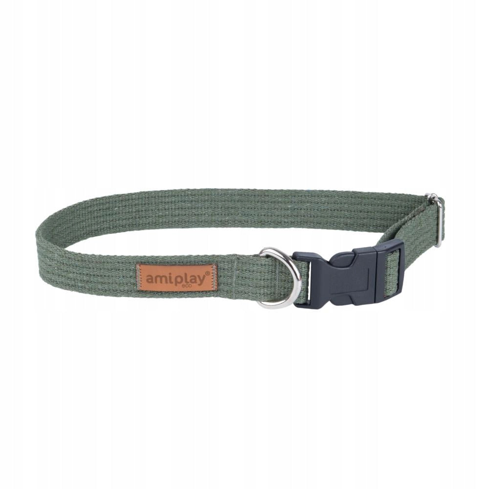 Amiplay Cotton - khaki adjustable collar size S