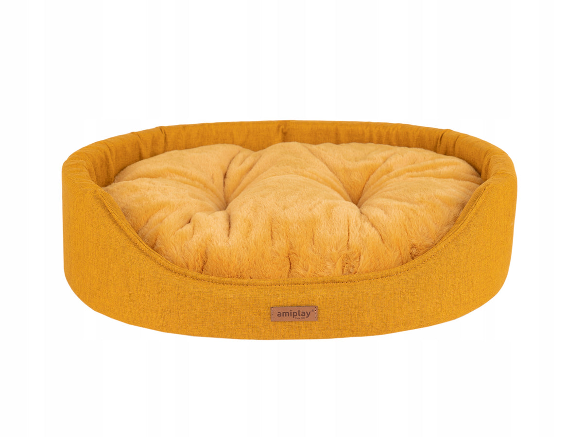 Amiplay Oval bed Como M Yellow