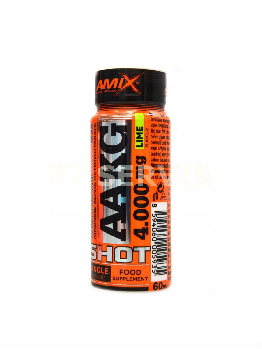 Amix AAKG Shot 4000mg - 60ml BOX Lime Expiration date at least six months from the date of purchase