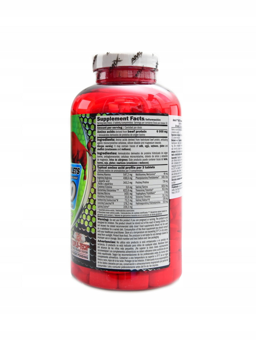 Amix BEEF Amino 250 tablet Packaging status original