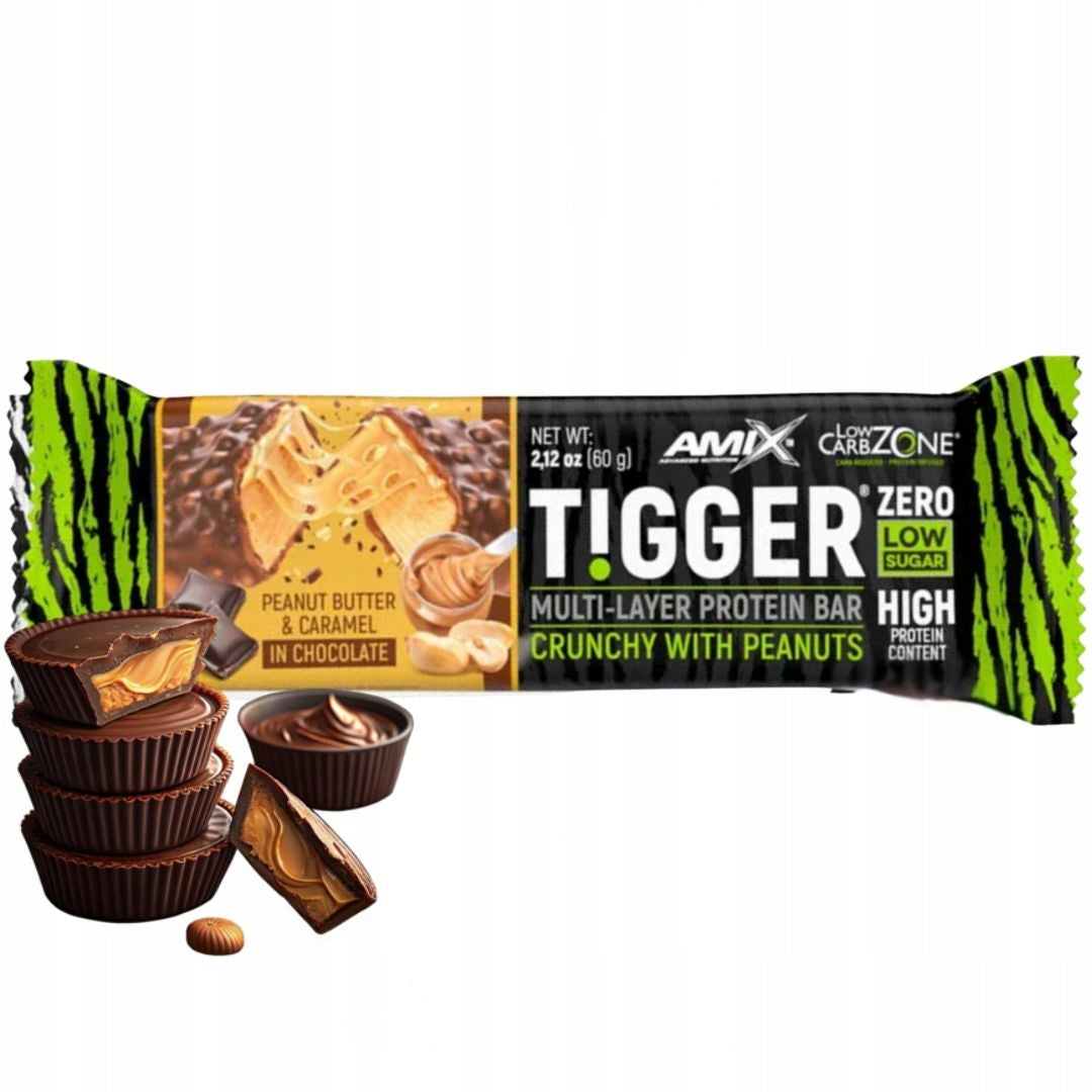 Amix Bar Tigger 60g Energy Protein Conditioner wpc Peanut Paste EAN (GTIN) 5905923233434
