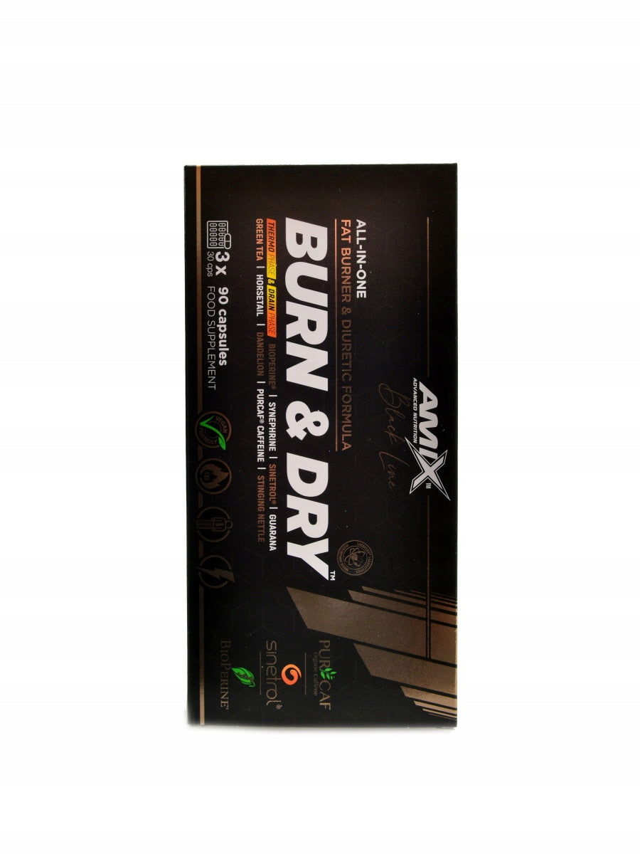 Amix Black line Burn and dry 2 x 90 kapslí ekonomy pack Expiration date at least six months from the date of purchase