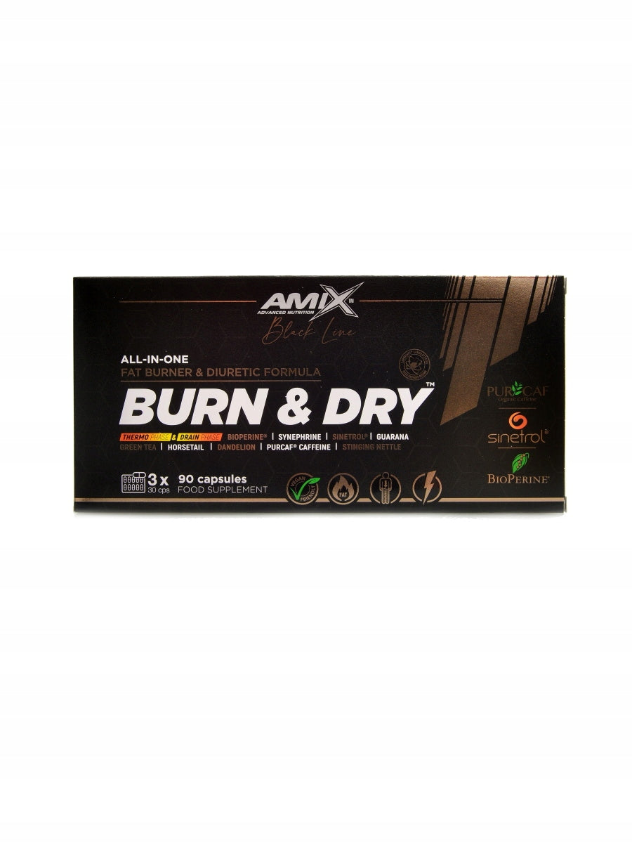 Amix Black line Burn and dry 2 x 90 kapslí ekonomy pack Packaging status original