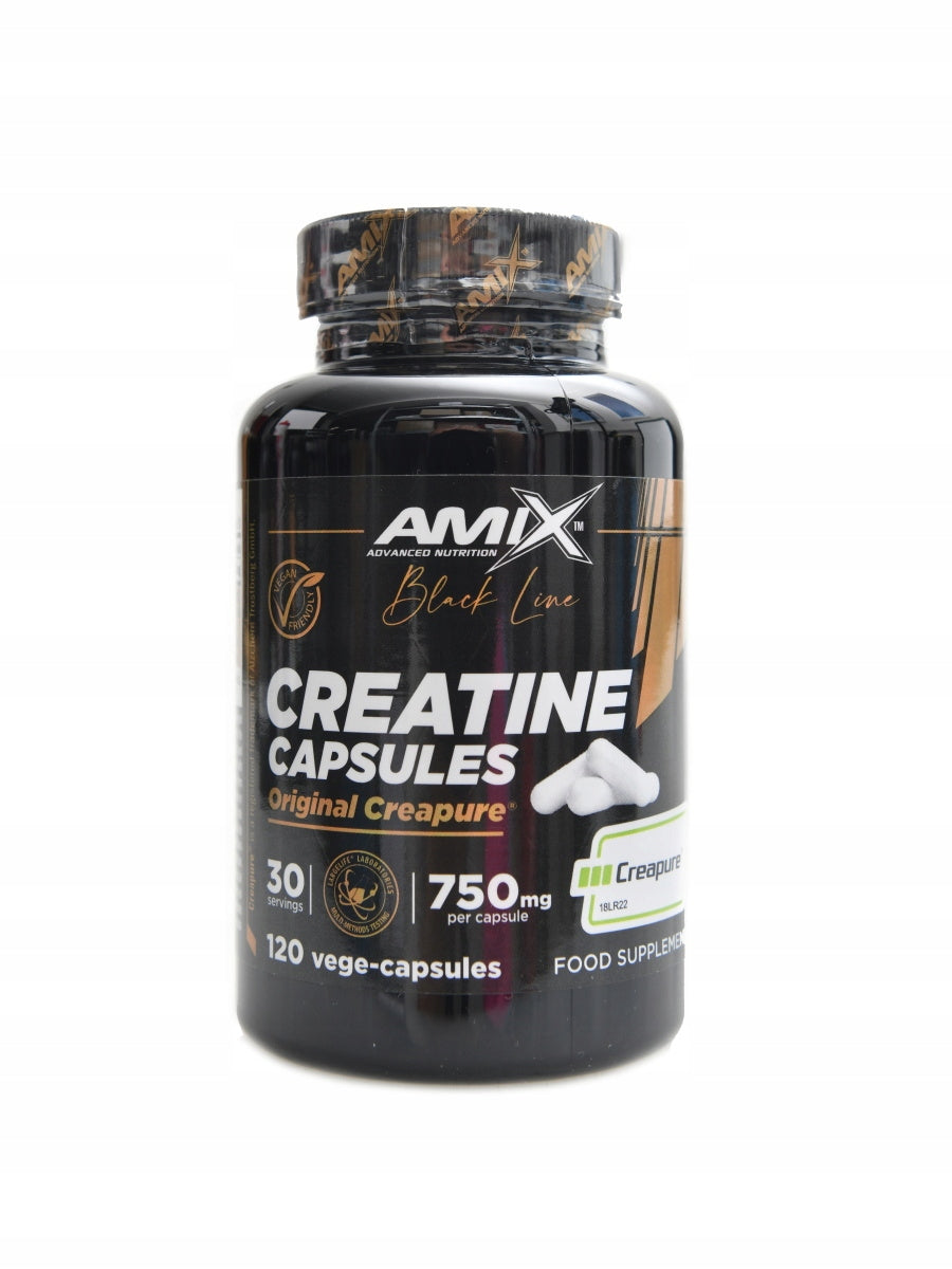 Amix Black line Creatine creapure 120 kapslí