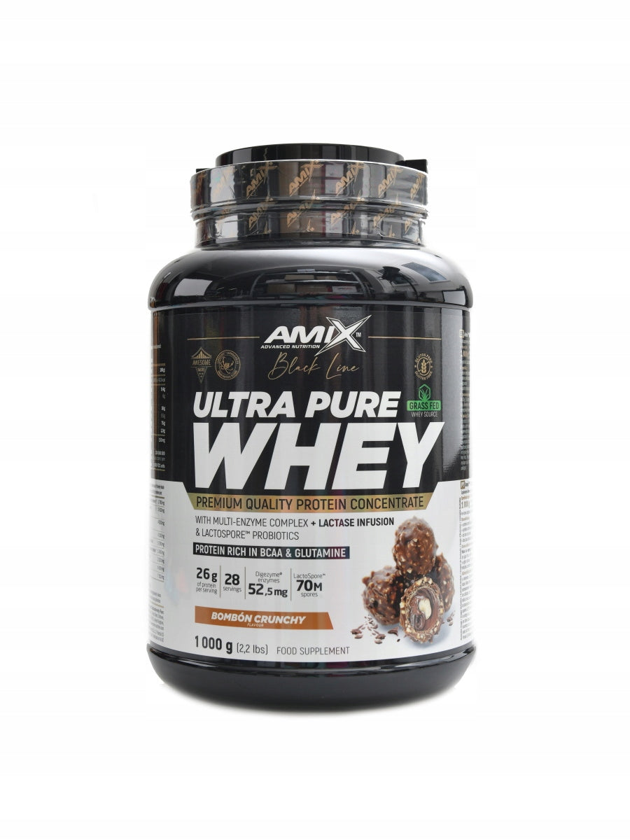 Amix Black line Ultra pure whey 1000 g bonbon crunchy