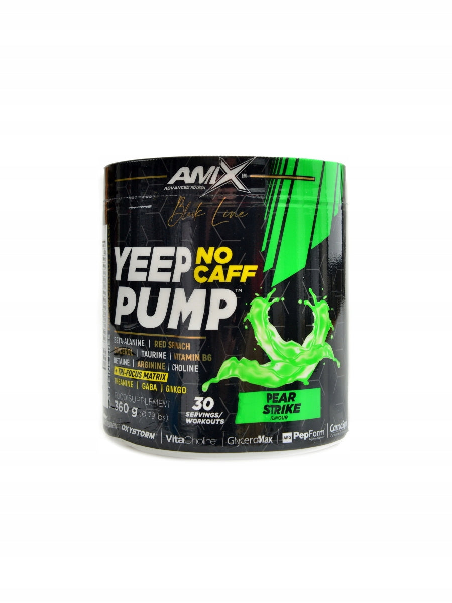 Amix Black line Yeep pump 345 g NO Caffeine pear strike