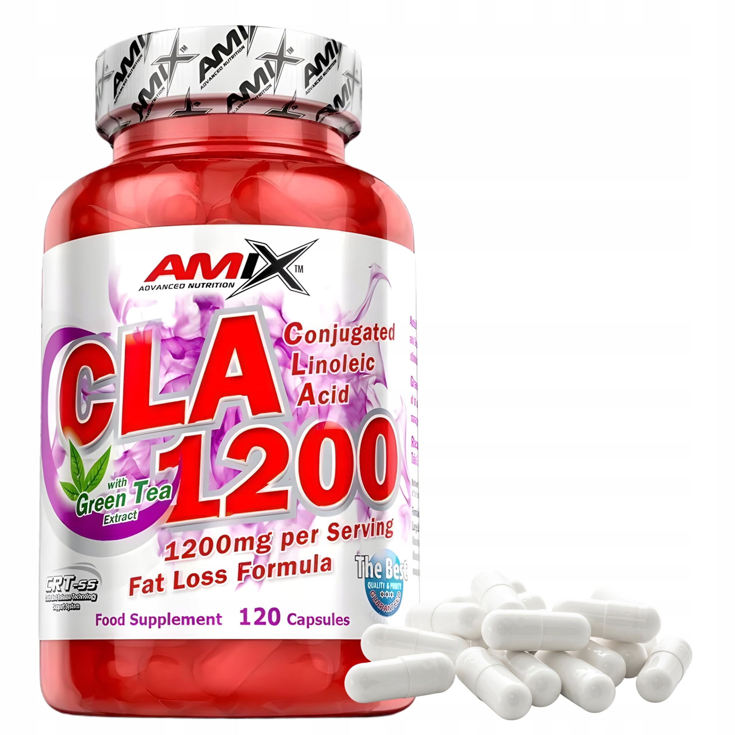 Amix CLA 1200 + Green Tea 120 CAPS conjugated linoleic acid burner