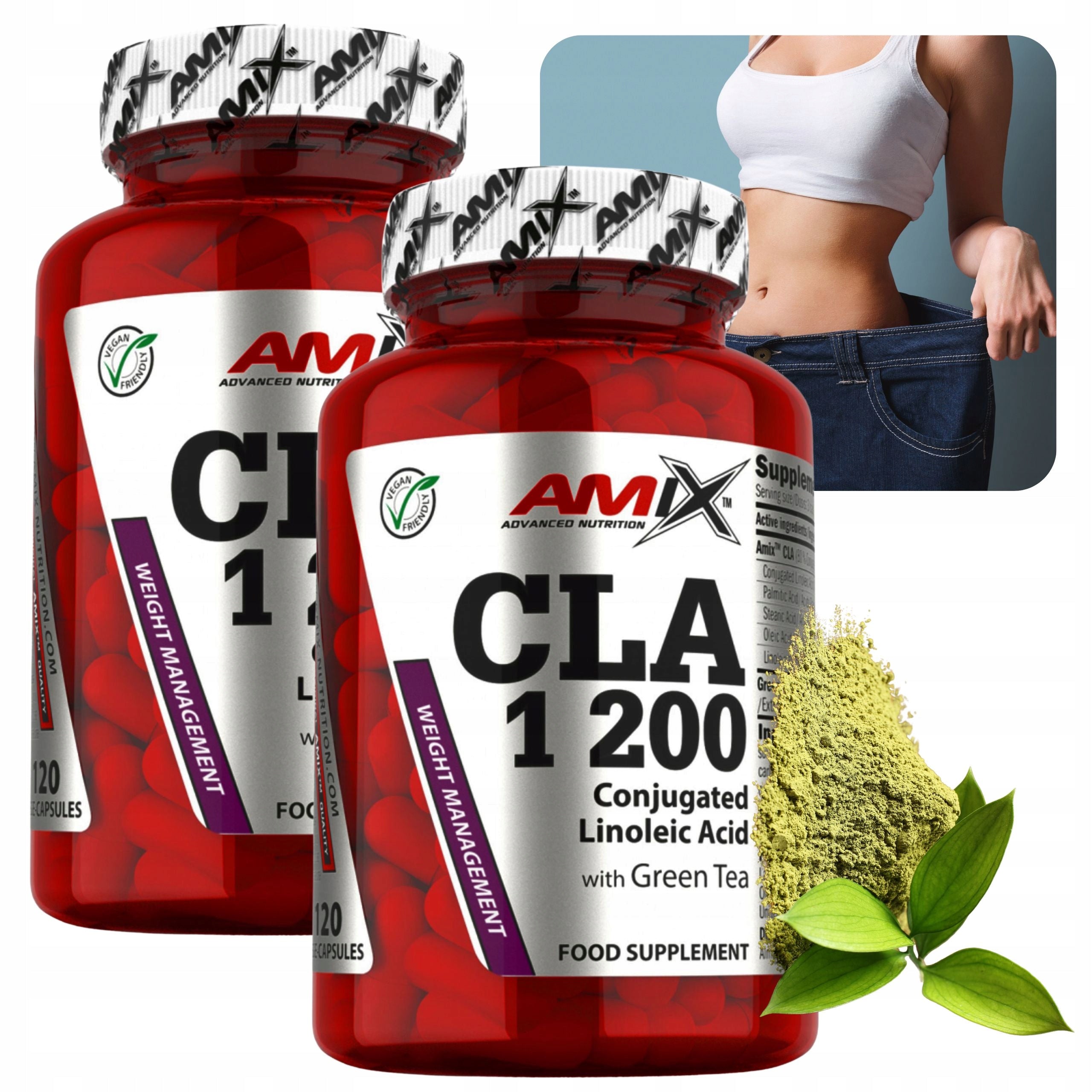 Amix CLA 1200 Linolic Acid + Green Tea Extract