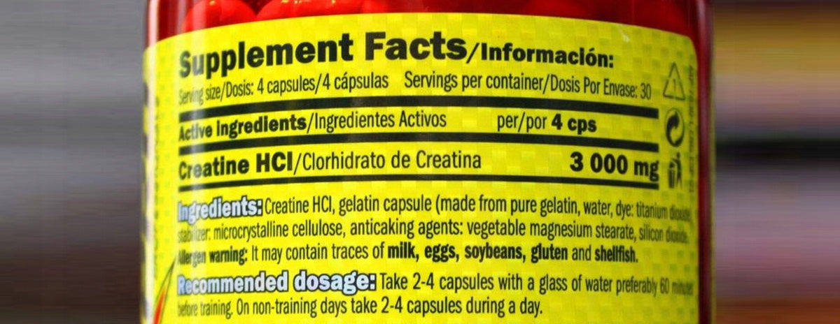 Amix Creatine HCL Capsules Creatine Hydrochloride 120 pcs Creatine HCL Medical device no