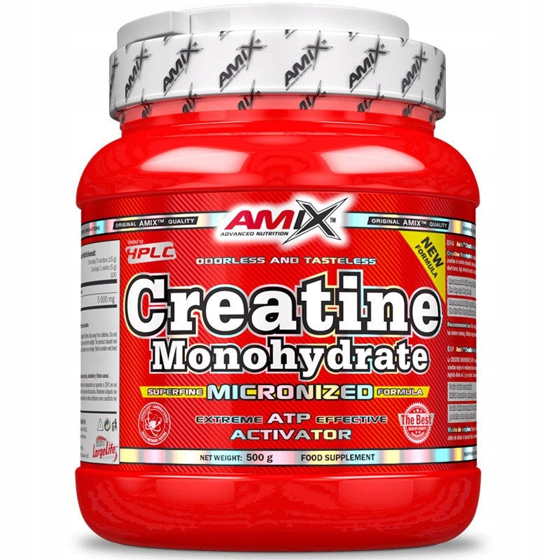 Amix Creatine Monohydrate 1000g NATURAL TASTELESS CREATINE MONOHYDRATE Expiration date at least six months from the date of purchase