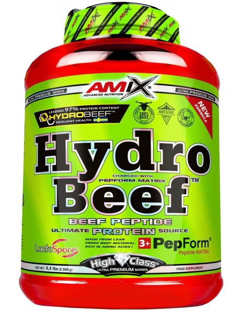 Amix HydroBeef High Class 2000 g BEEF HYDROLYZATE GLUTAMINE BCAA EAA Expiration date not specified