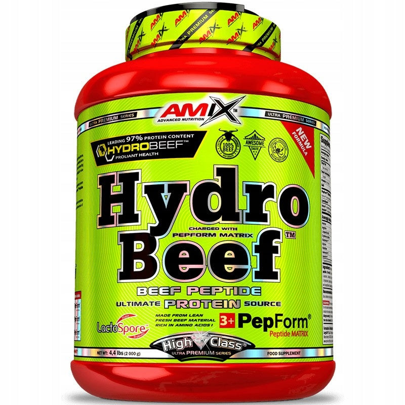 Amix HydroBeef High Class 2000 g BEEF PROTEIN HYDROLYZATE WPH AMINO ACIDS Expiration date not specified
