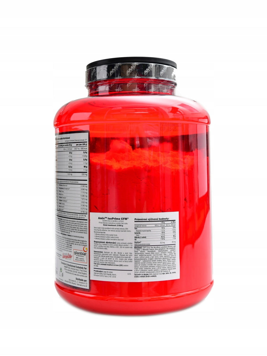 Amix Isoprime CFM protein isolate 90 2000 g vanilka Expiration date at least six months from the date of purchase