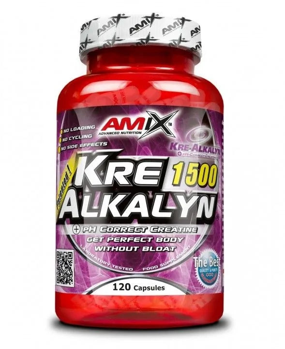 Amix Kre Alkalyn 1500 Creatine 120caps Creatine Buffered Monohydrate