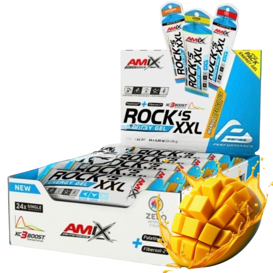 Amix Rocks Energy Gel XXL 65 ml mango flavor energy gel ironmen carbons