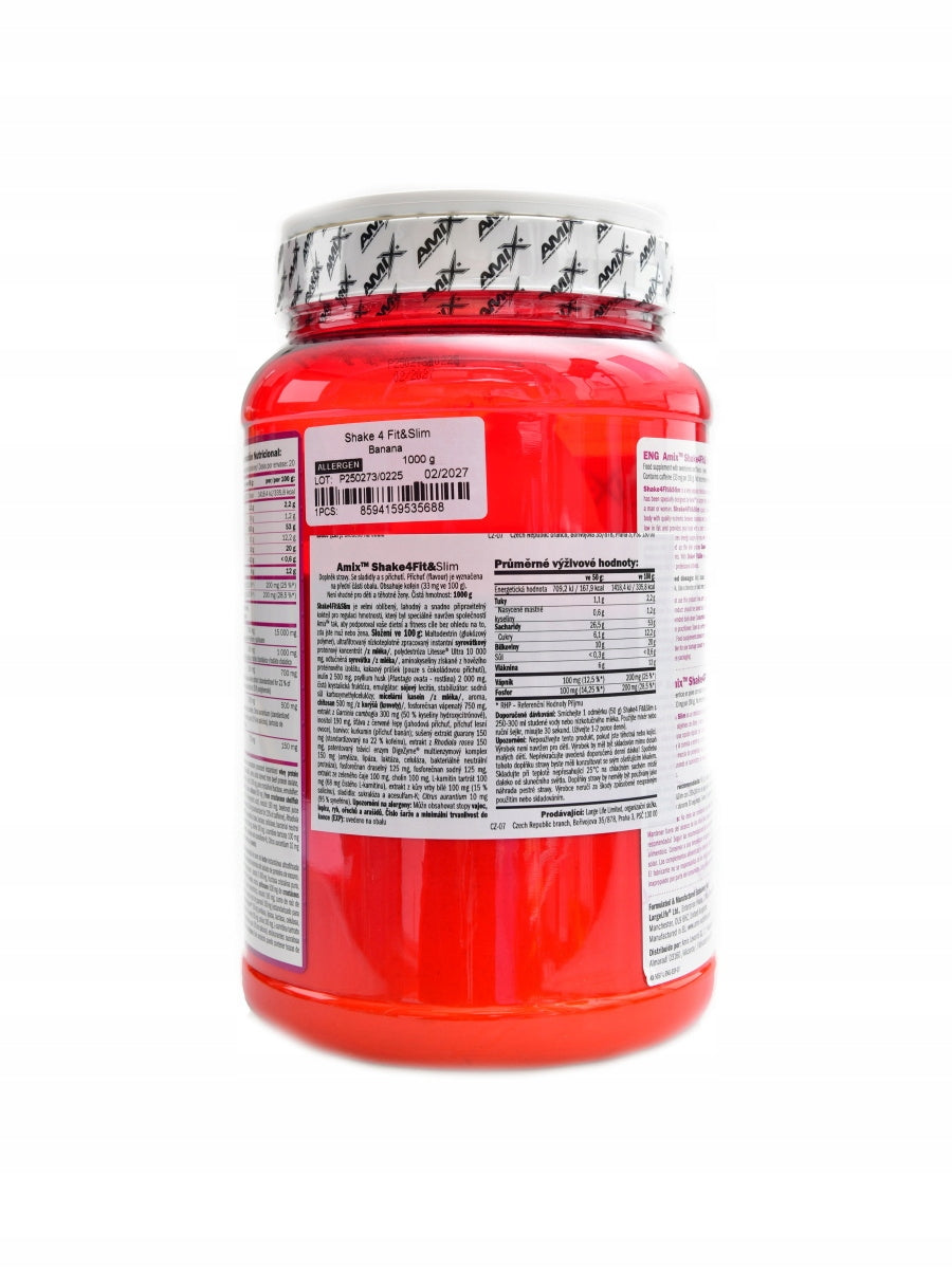 Amix Shake 4 Fit & slim 1000 g vanilka Expiration date at least six months from the date of purchase