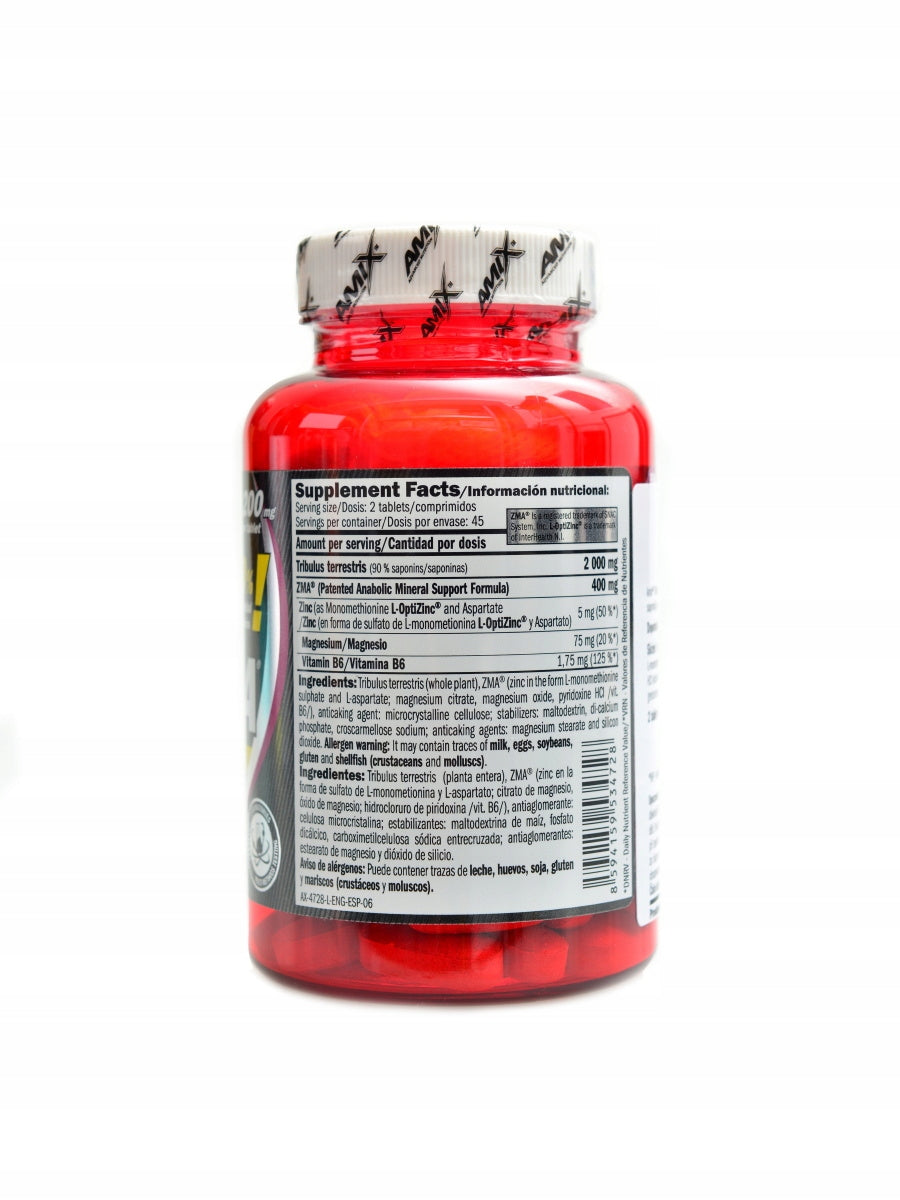 Amix Tribu 90% with ZMA 1200mg 2 x 90 tbl ekonomy pack Expiration date at least six months from the date of purchase