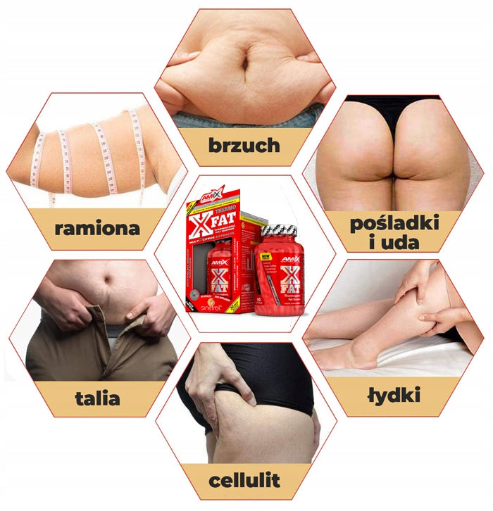Amix X Fat THERMO BURN capsules - strong fat burner, for slimming Expiration date at least 1 year from the date of purchase
