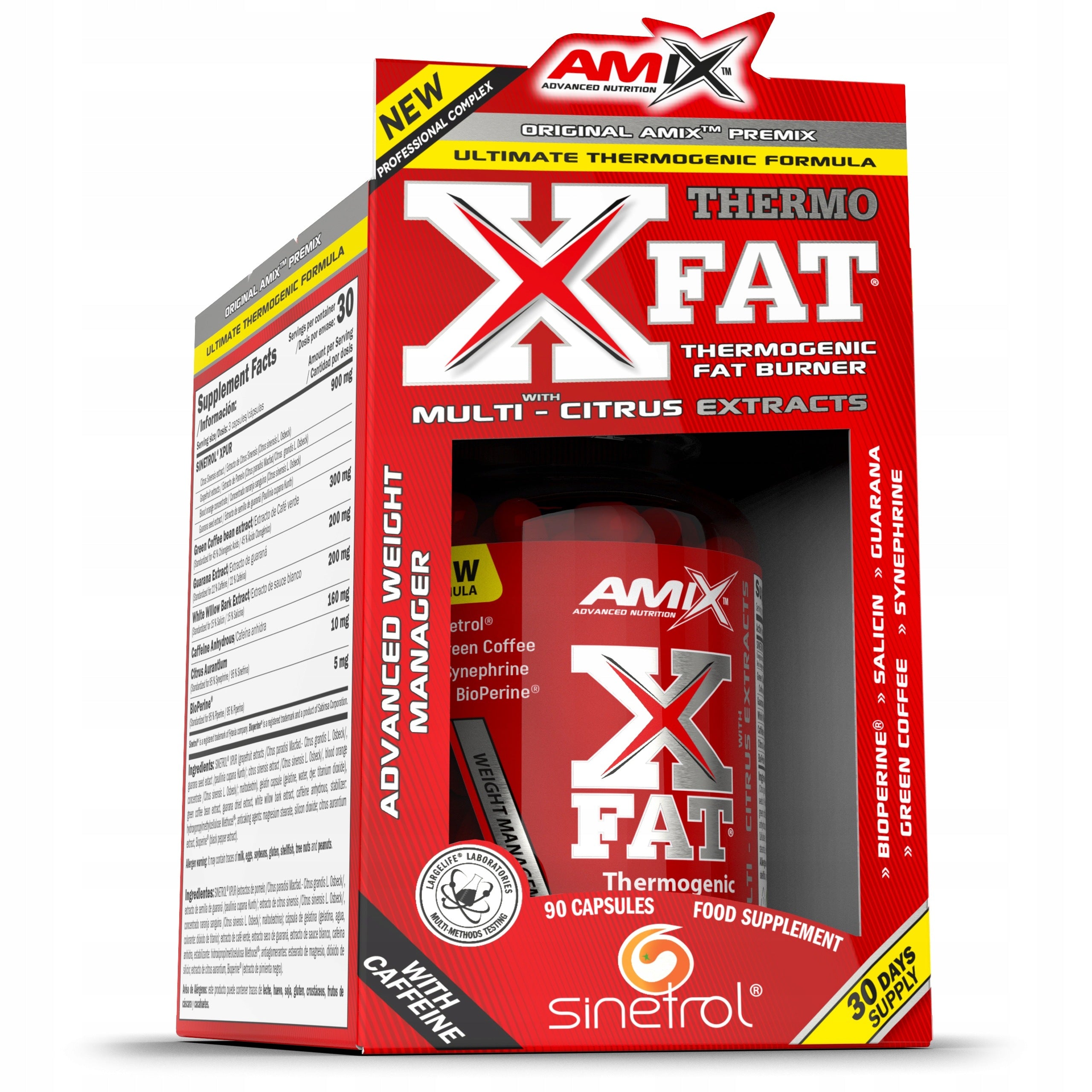Amix X Fat THERMO BURN capsules - strong fat burner, for slimming