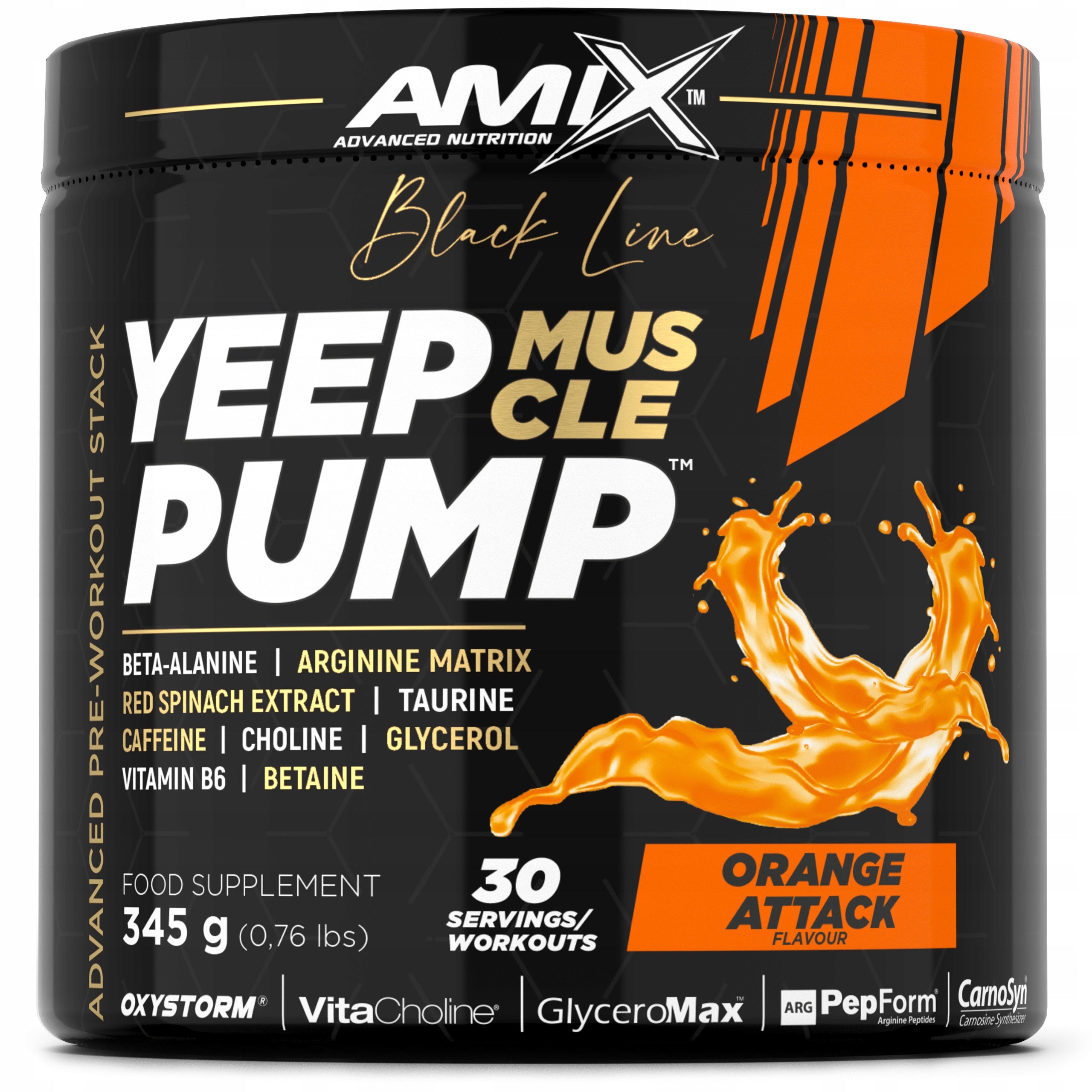 Amix Yeep Pump Muscle - version with caffeine - Pump Strength USA