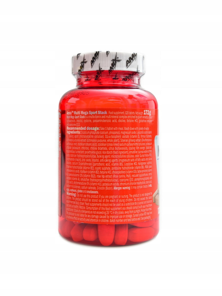 Amix nutrition Multi Mega Stack 120 tablet Manufacturer code 8594159532779