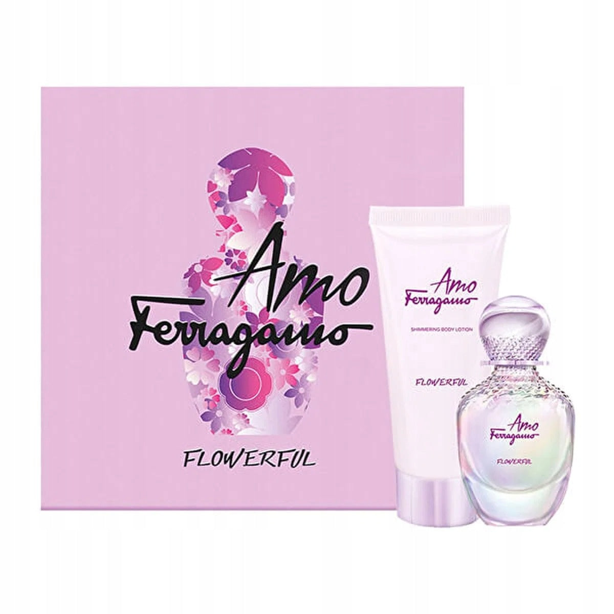 Amo Ferragamo Flowerful set: EDT 50 ml + body lotion 100 ml