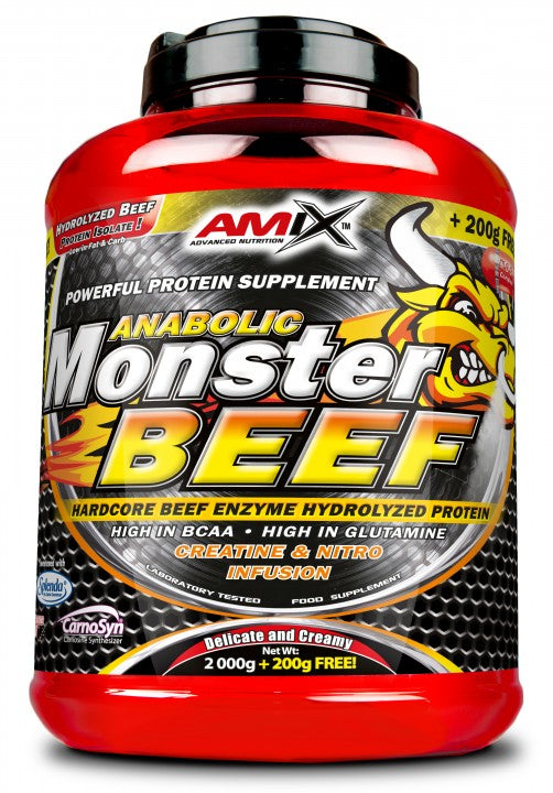 Anabolic Monster BEEF 90% Protein 2200g vanilla lime Expiration date at least 1 year from the date of purchase