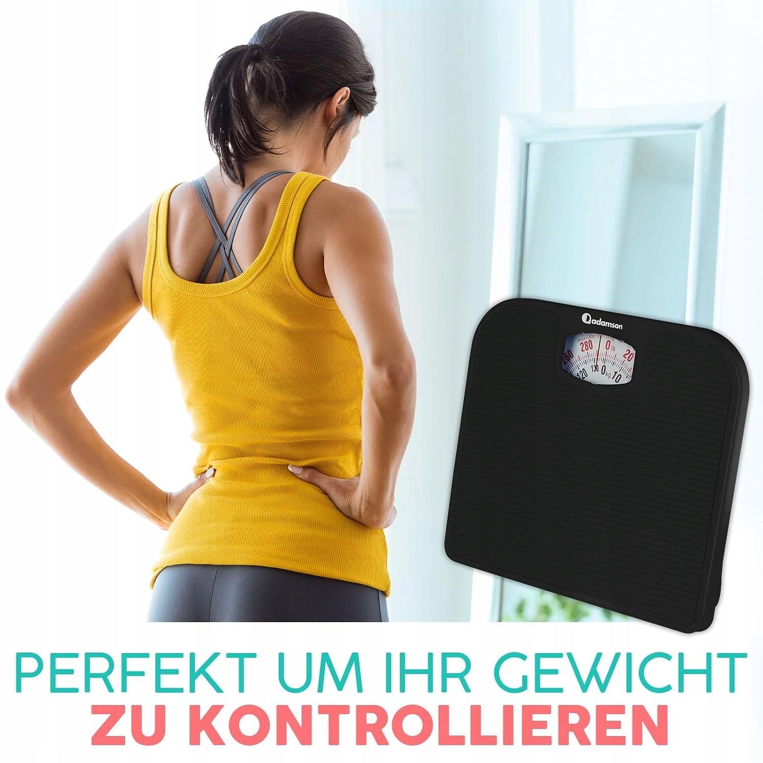 Analog mechanical bathroom scale up to 136 kg without A21 battery Brand no brand