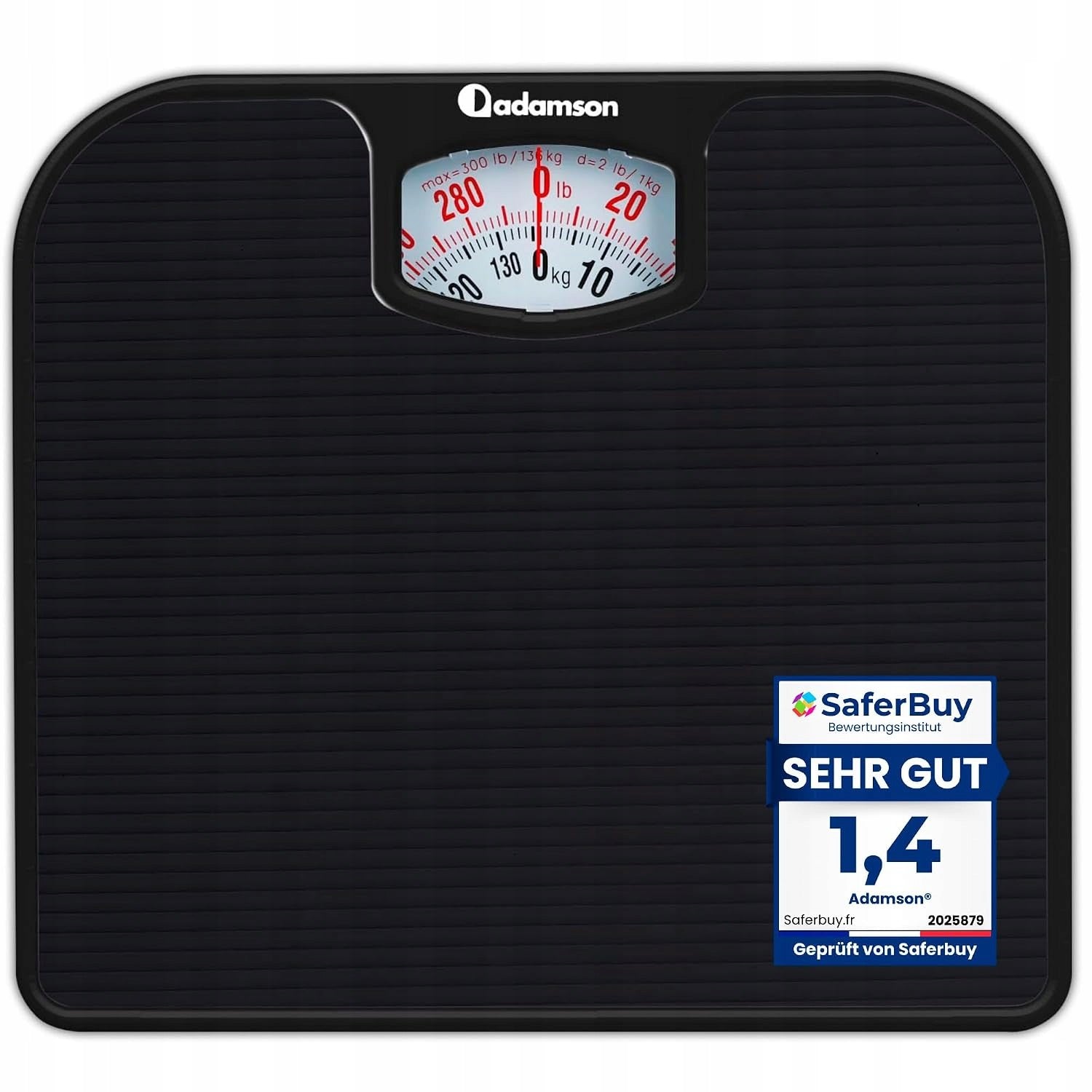 Analog mechanical bathroom scale up to 136 kg without A21 battery