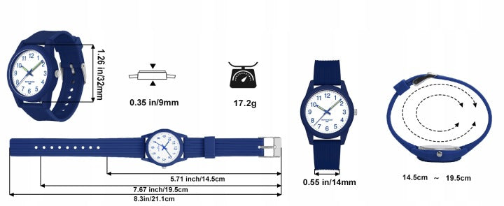 Analog watch for children 4+ years waterproof Brand no brand