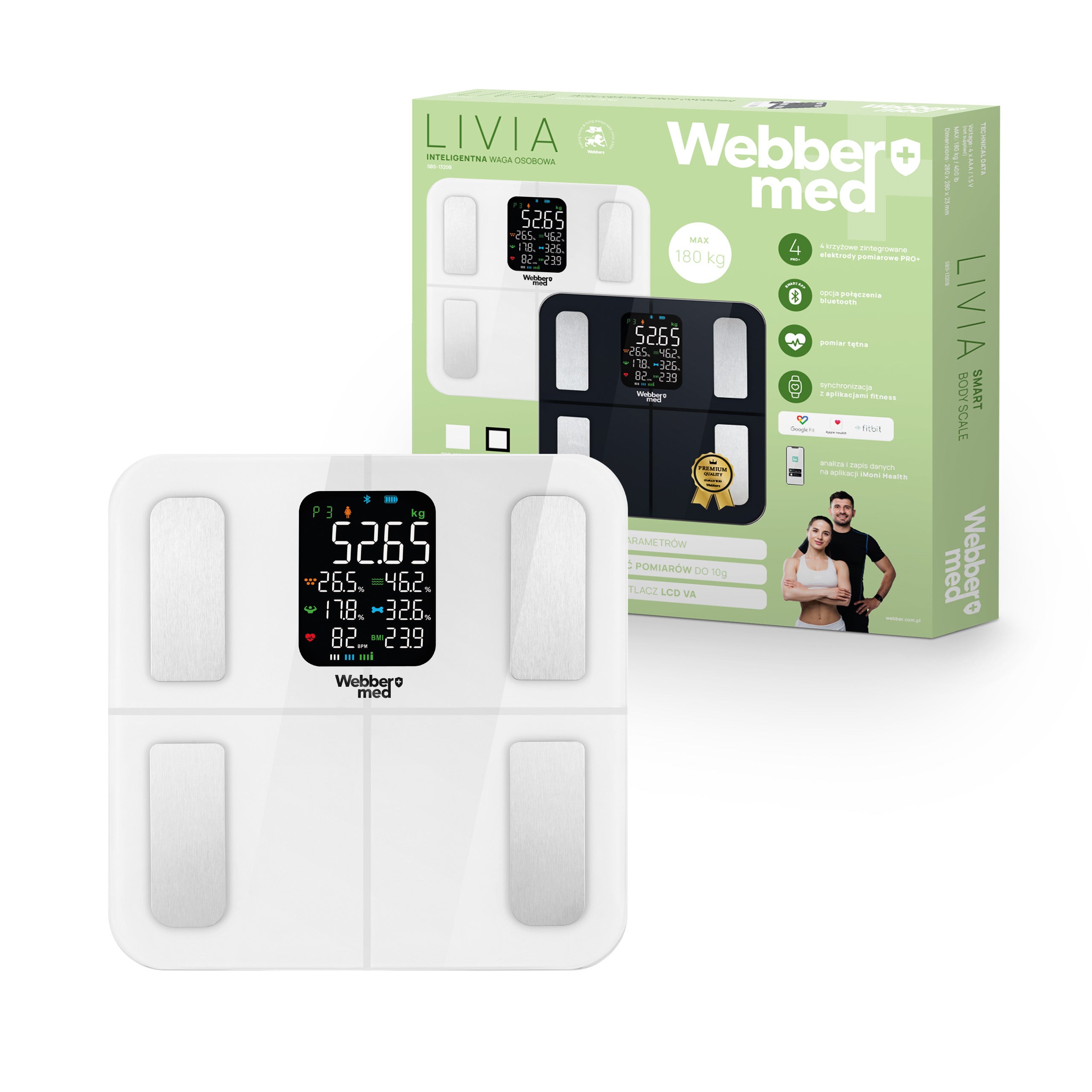 Analytical Bathroom Scale 16 Parameters Apple Health, Google Fit, IF1320B EAN (GTIN) 5907265027399