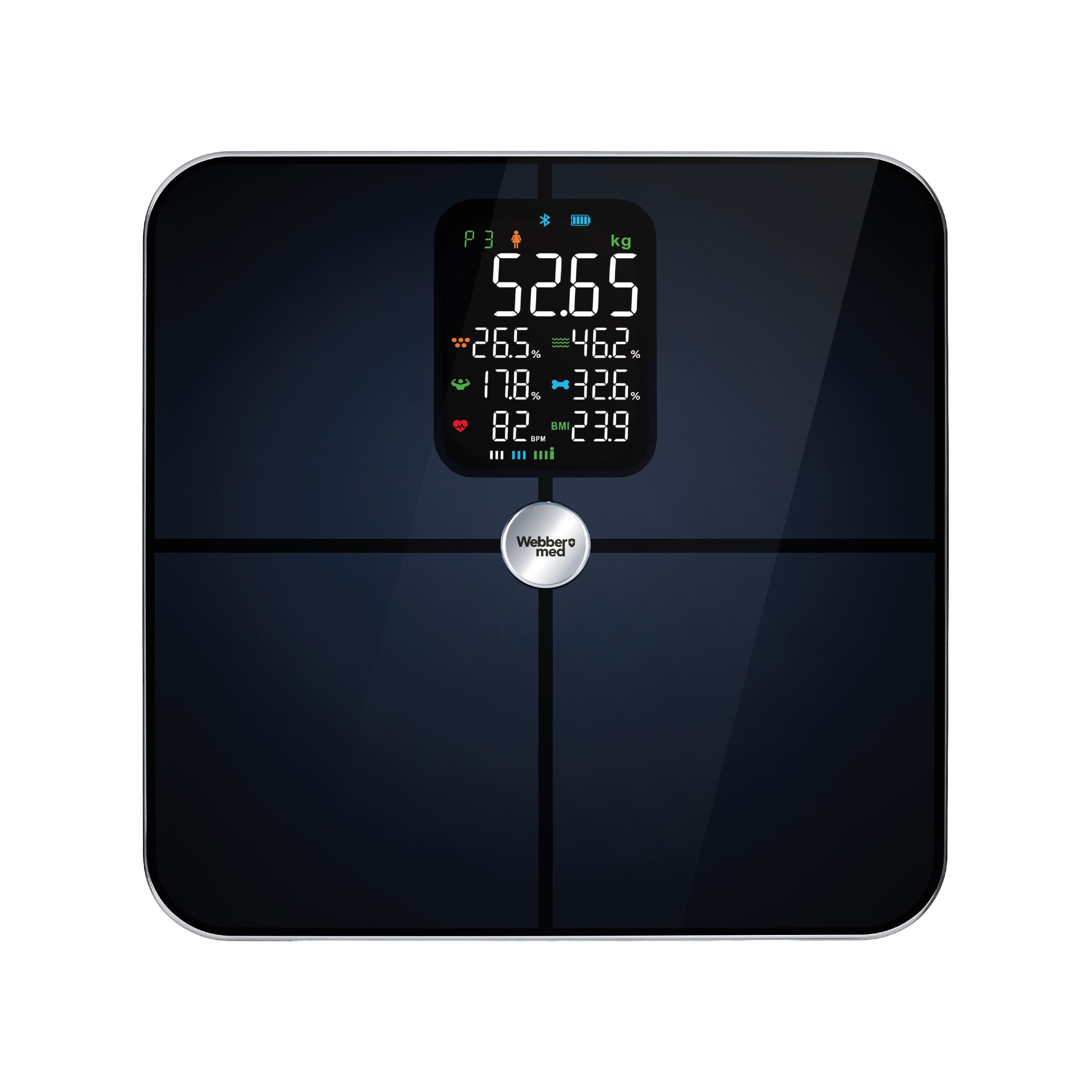 Analytical Bathroom Scale 16 Parameters Apple Health, Google Fit, IF1321C Brand Webber