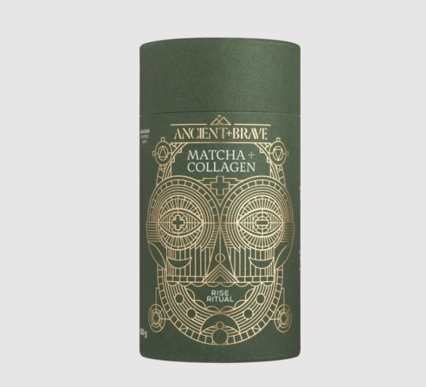 Ancient+Brave Matcha with grass-fed bovine Collagen,Lion's mane,MCT,Moringa