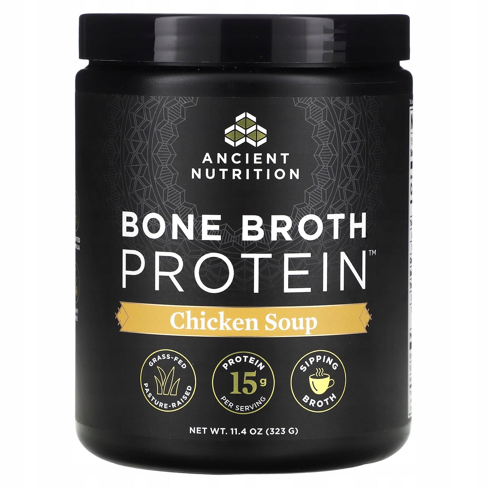 Ancient Nutrition, Bone Broth Protein, Chicken Soup Flavor, 11.4 oz (323 g)