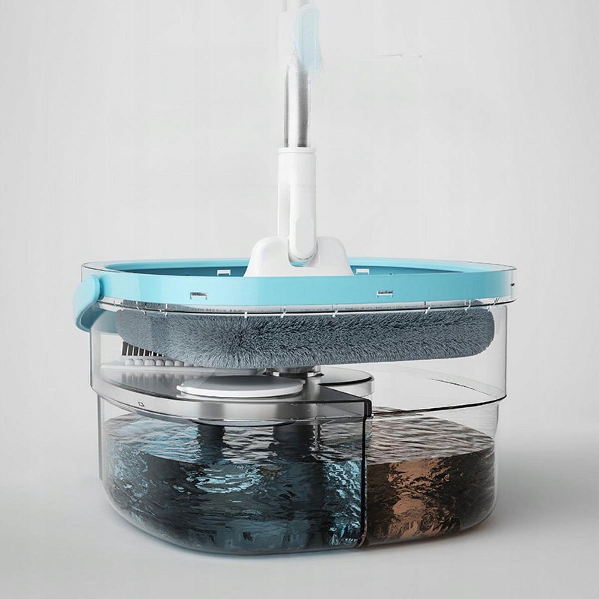 And Bucket Set, Flat Bucket, Stainless Steel Household 5 Mop Pads Packaging status original