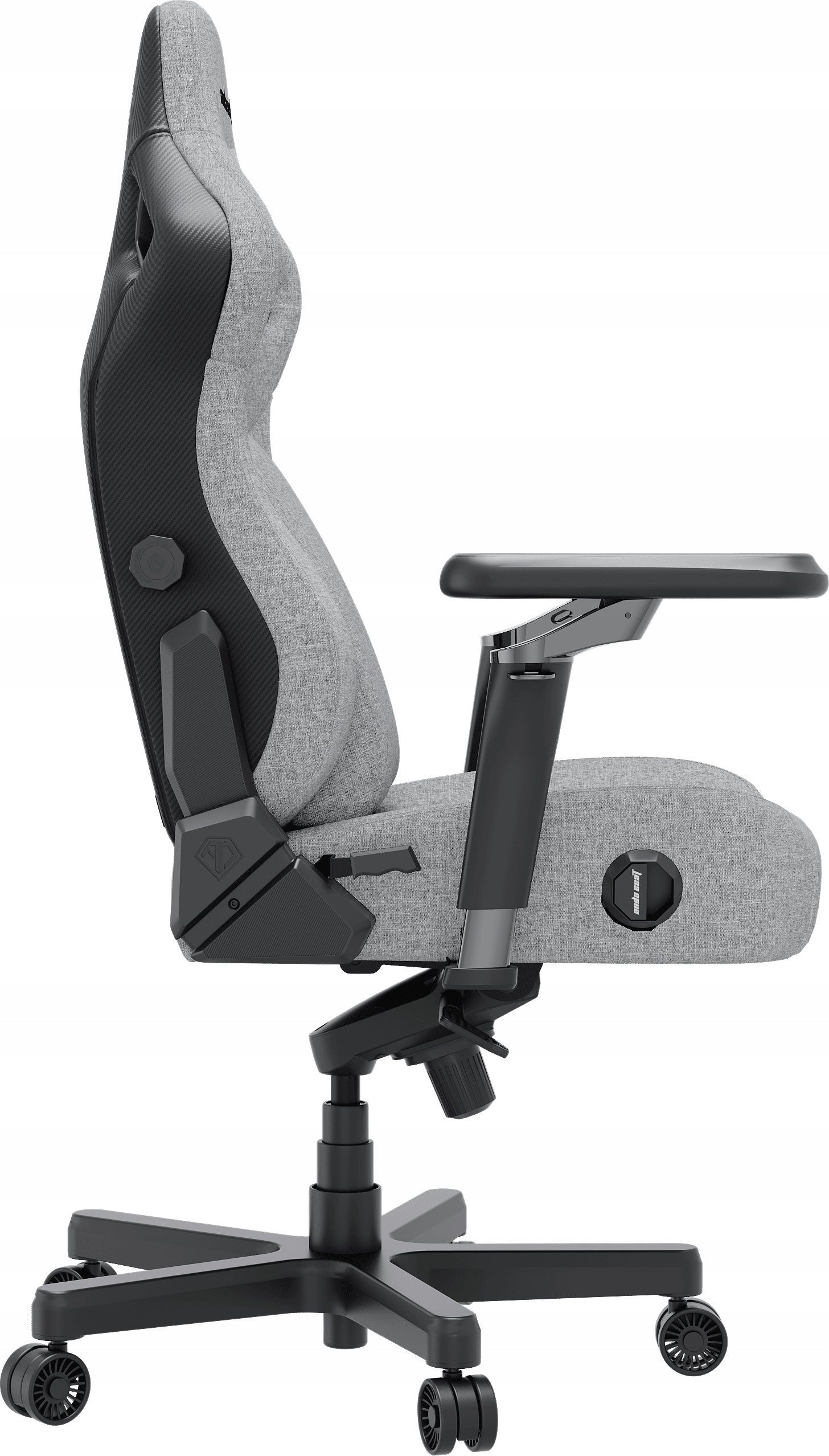 Anda Seat Kaiser 4 V2 Size XL Gray Fabric Gaming Chair Furniture depth 74 cm