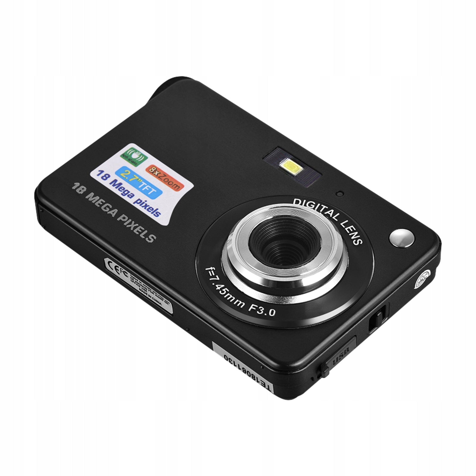 Andoer 18M 720P HD Digital Camera Video Camera With 2 Batteries 43 Brand no brand