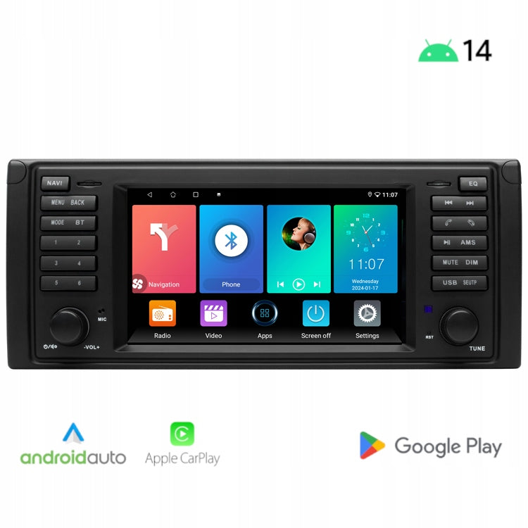 Android Car Radio for BMW E39 / E38 - Supports Android Auto, CarPlay, Wi-Fi, Bluetooth