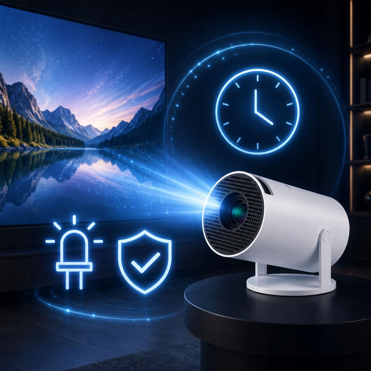 Android Projector 13 WIFI LED 4K Portable Smart TV SPEAKER+ REMOTE CONTROL Manufacturer code Projektor 180 ANSI wifi 4K full hd przenośny